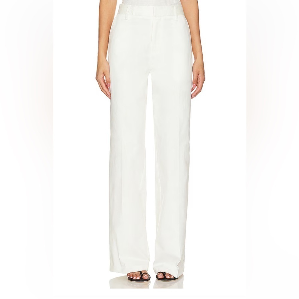 Good American Good Skate Trouser Pants Size 2/26 In Cloud White